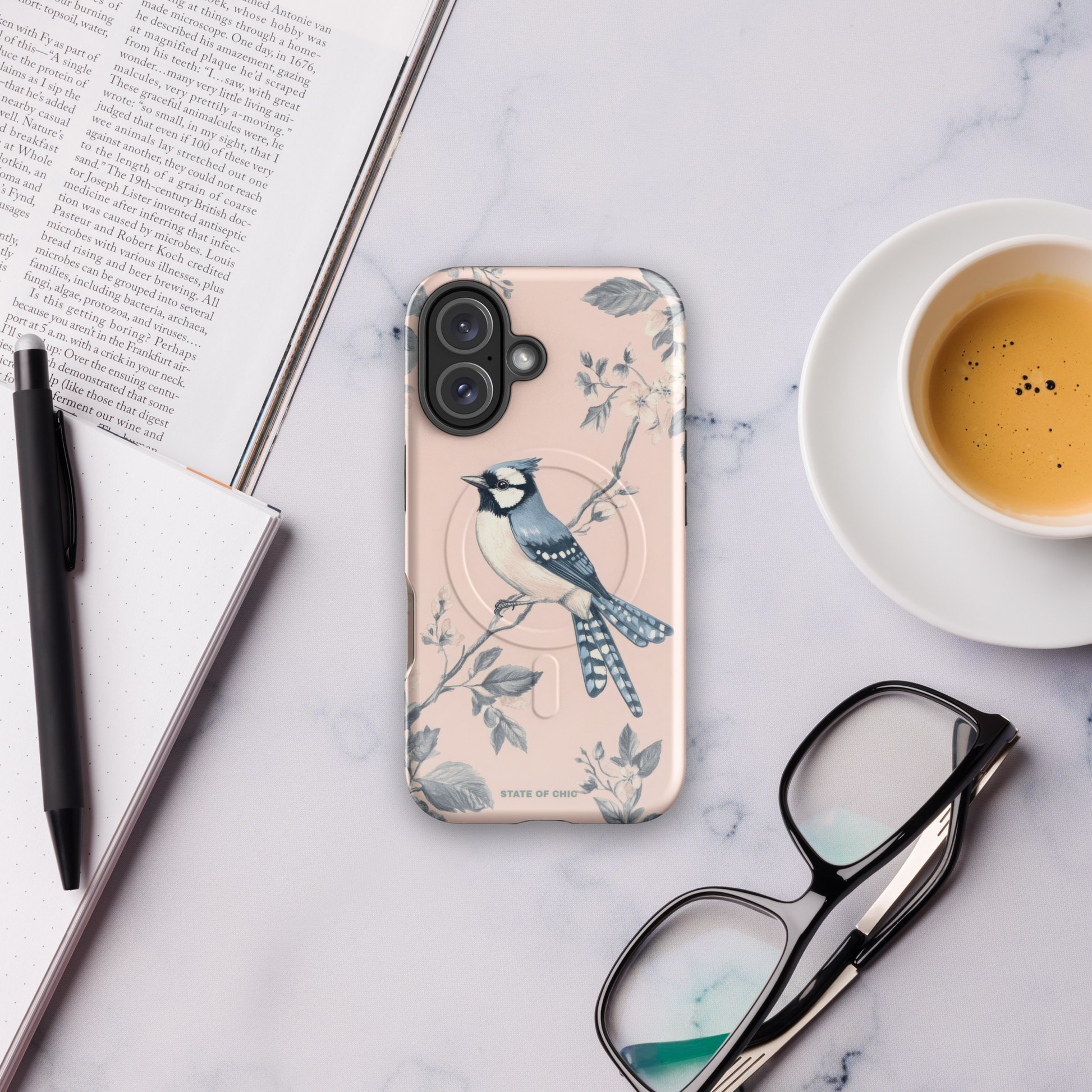 🐦 Blue Bloom Phone Case | Ultra MagSafe® Tough Case for iPhone®